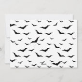 フレームユニークブラックハロウィーンフォトホリデーカード シーズンカード (裏面)