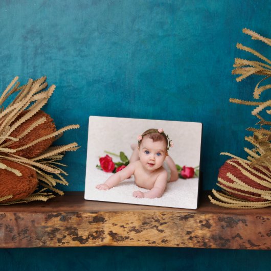 フレームレスカスタムフォトテーブルトップイーゼルバック フォトプラーク (側面)