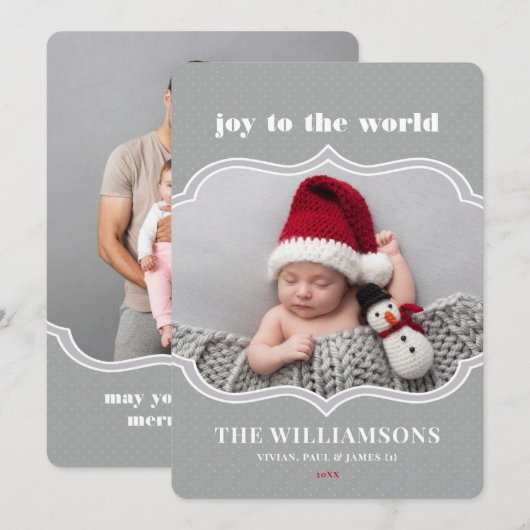 フレームワーズクリスマスホリデーカード シーズンカード (正面/裏面)