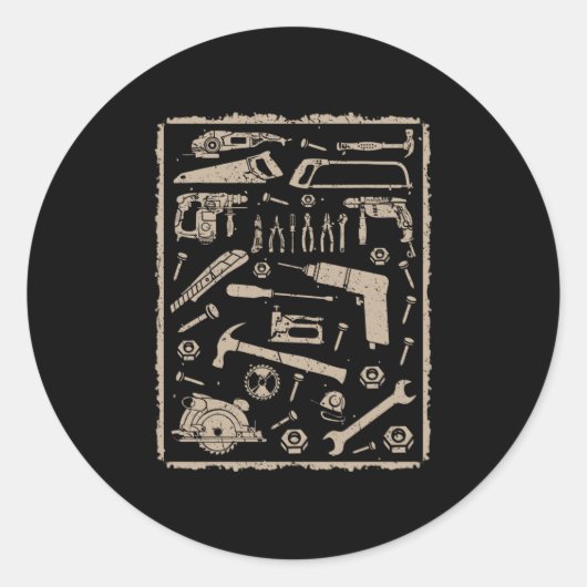 フレームヴィンテージ付きツール ラウンドシール (正面)