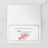 フレームヴィンテージ赤ロブスター#1スケッチ プレイスカード (外部開封)