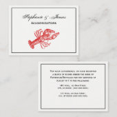 フレームヴィンテージ赤ロブスター#1スケッチ 名刺 (正面/裏面)