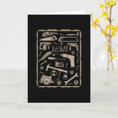 フレームヴィンテージ カード (黄色い花)