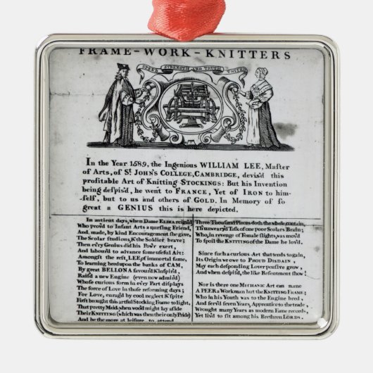 フレーム仕事編機械のWorshipful Companyに メタルオーナメント (正面)