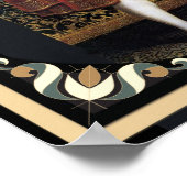 フレーム付きエッジを持つヘンリーVIIIポートレート ポスター (角)