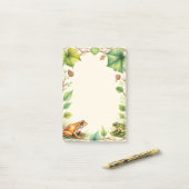 フレーム付きカエル4 ポストイット (デスク上)