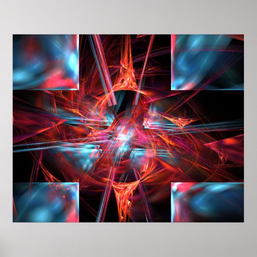 フレーム付きカラープリントEBSQアート ポスター (正面)