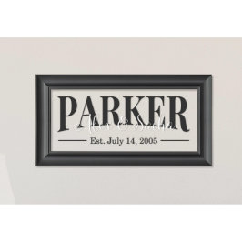 フレーム付きガラス製ファミリ記号