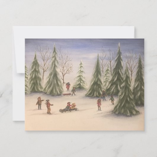 フレーム付きグリーティングカード ノートカード (正面)