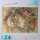 フレーム付きサンタ 薄葉紙 (クラフト)