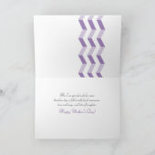 フレーム付きシスターシェブロンの母フランスのの日 カード (内部)