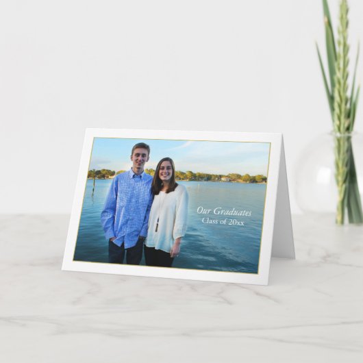 フレーム付きフォト折り畳み招待状 招待状 (正面)