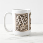 フレーム付きモノグラム'W' – マグカップ (左)