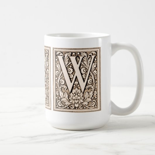 フレーム付きモノグラム'W' – マグカップ (右)