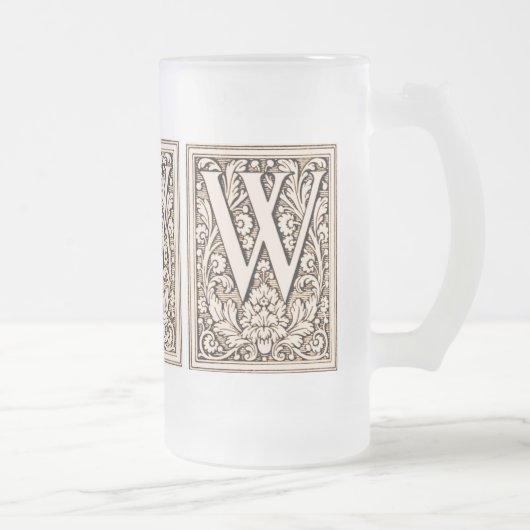 フレーム付きモノグラム'W' – マグカップ (右)