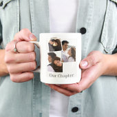 フレーム付きレイヤー付きストーリー コーヒーマグカップ