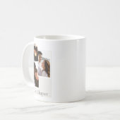 フレーム付きレイヤー付きストーリー コーヒーマグカップ (正面左)