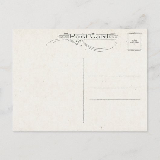 フレーム付きヴィンテージ賛美アイルランドと城の風景 ポストカード (裏面)