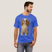 フレーム入りのスパニエル家族 Tシャツ (正面フル)