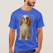 フレーム入りのスパニエル家族 Tシャツ (正面)