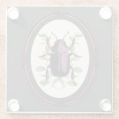 フレーム入りクワガタ ガラスコースター (裏面)