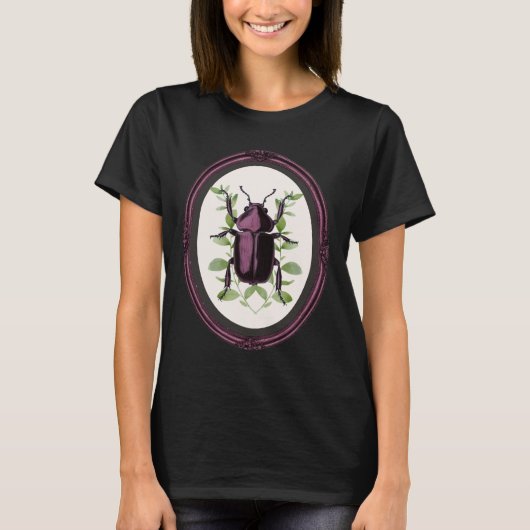 フレーム入りクワガタ Tシャツ (正面)