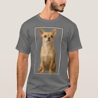 フレーム入りチワワの面白グッズ Tシャツ