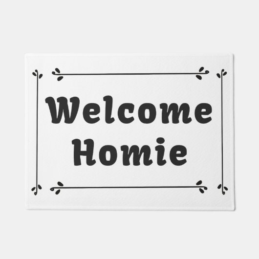 フレーム内のウェルカムホーム ドアマット (正面)