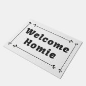 フレーム内のウェルカムホーム ドアマット (アングル)