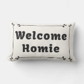 フレーム内のウェルカムホーム ランバークッション (正面)