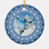 フレーム内の写エレガント真カスタムオーナメント セラミックオーナメント (正面)