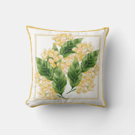 フレーム内の黄色い花 クッション