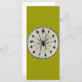 フレーム内13時間ブラックウィドウ時計 (正面/裏面)