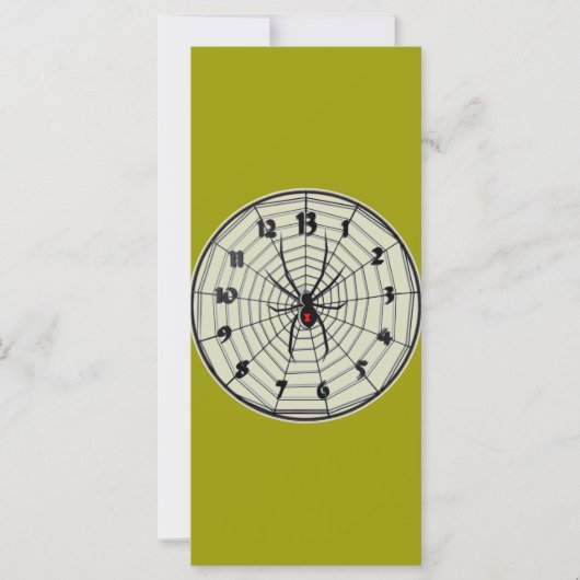 フレーム内13時間ブラックウィドウ時計 (正面)