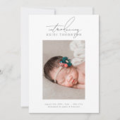 フレーム写真ベビーの発表 案内状 (正面)