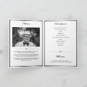 フレーム写真記念の折り畳み葬儀 プログラム (内部)