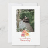 フレーム可能な記念詩悔やみや弔慰バラ (裏面)