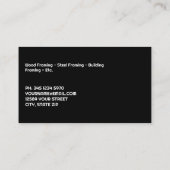 フレーム契約者ブラック 名刺 (裏面)