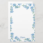 フレーム忘れなし青 便箋 (正面/裏面)