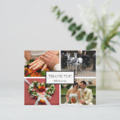 フレーム感謝していあなた4フォトモンタージュの個人的なノート ポストカード (スタンド正面)