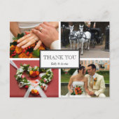 フレーム感謝していあなた4フォトモンタージュの個人的なノート ポストカード