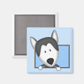 フレーム漫画シベリアのハスキー磁石 マグネット (正面/裏面)