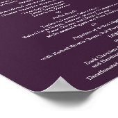 フレーム用の8 x 10ディナーテーブルメニュー ポスター (角)