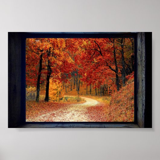 フレーム秋ビュー ポスター (正面)