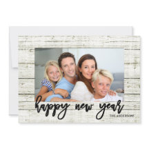 フレーム素朴ハッピーニューイヤーのスクリプト休日の写真