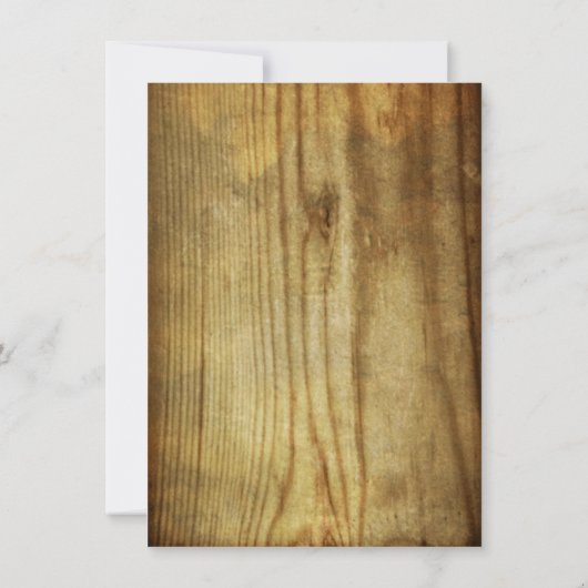 フレーム素朴バーンウッドバチェロレッテ招待状 招待状 (裏面)