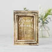 フレーム素朴バーンウッドブライダルシャワー招待状 招待状 (スタンド正面)