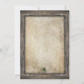 フレーム素朴魚釣りルアー招待状 招待状 (裏面)