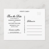 フレーム素朴 | 日付ポストカードの保存 案内ポストカード (裏面)