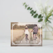 フレーム素朴 | 日付ポストカードの保存 案内ポストカード (スタンド正面)